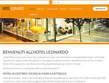 Tablet Screenshot of leonardohotel.it